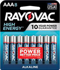 AAA BATTERY 8 NOS