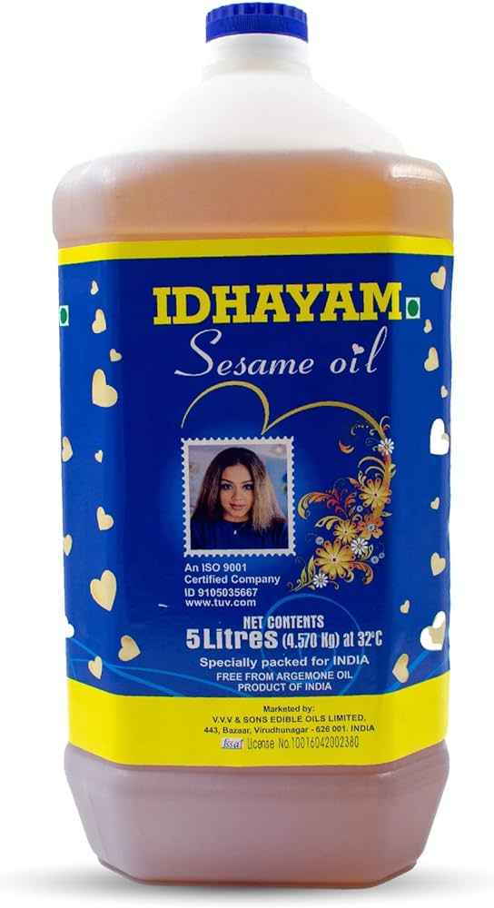Idhayam Sesame Oil (5L * 4) / Gingelly Oil