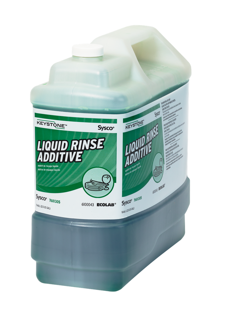 Keystone Rince Additive 2.5 Gallon (glass washing unit )