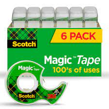 SCOTCH MAGIC TAPE 6 NOS