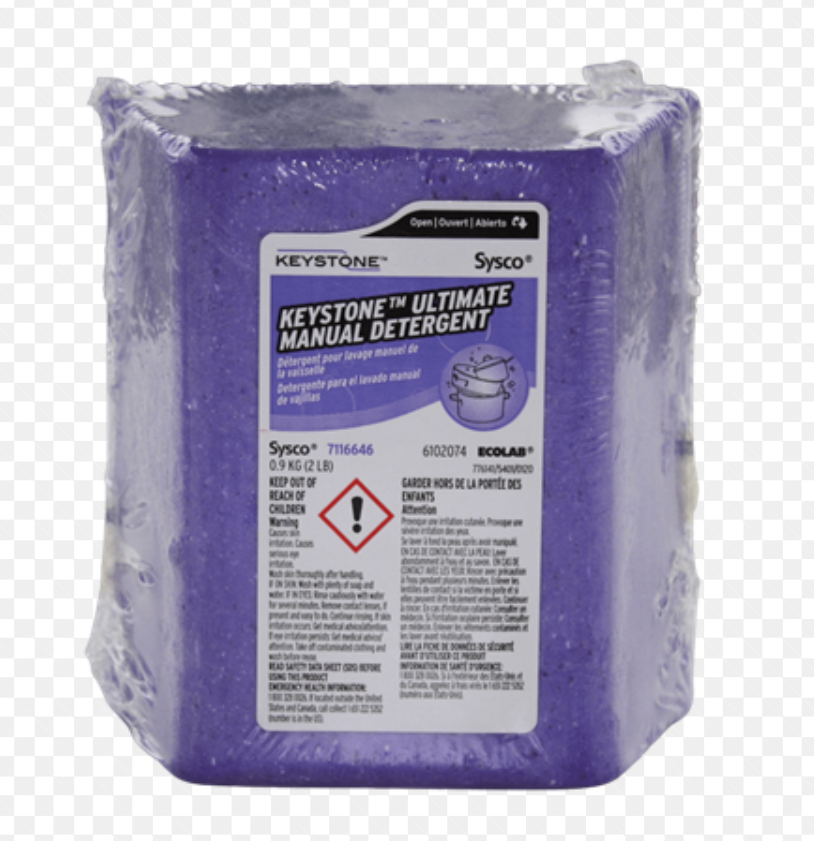 KEYSTONE  ULTIMATE MANUAL DETERGENT 3-2LB (3 Compartment Sink)