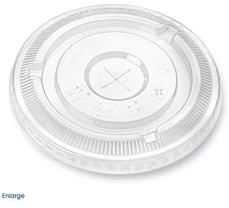 PET 12 OZ FLAT LID (1000 PCS)