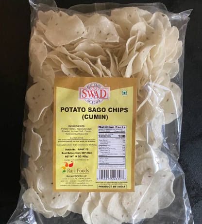 Potato Sago CUMIN Chips 400g